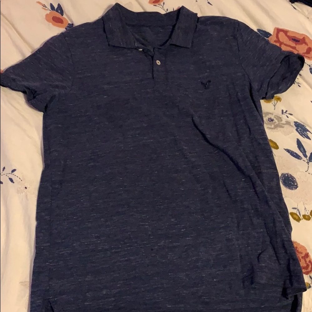 American Eagle Navy Blue Polo for Men